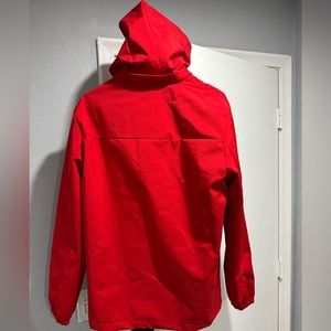 Red Mesh Windbreaker